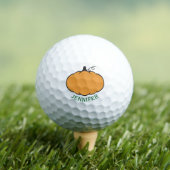 Tekening van pompoen in herfst met aangepaste teks golfballen (Insitu Shirt)