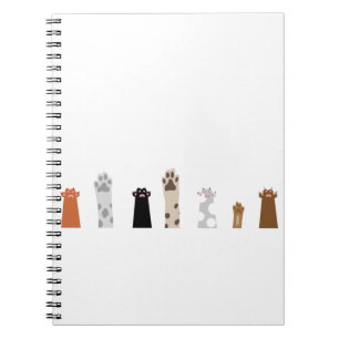 Tekening van pootkat Dog Speelgoed Cute Animal Com Notitieboek