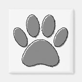 Tekening van puppy pupw magneet (Voorkant)