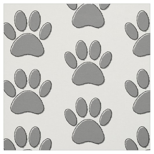 Tekening van puppy pupw stof (Swatch)