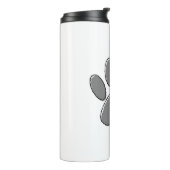 Tekening van puppy pupw thermosbeker (Gedraaid links)