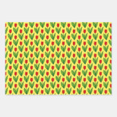 Tekening van rode ronddraaimolen, gevlekt inpakpapier vel (Voorkant 2)