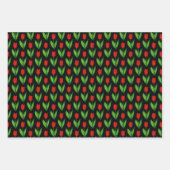 Tekening van rode ronddraaimolen, gevlekt inpakpapier vel (Voorkant)