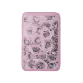 Tekening van roze rozen Bath Mat (Voorkant Verticaal)