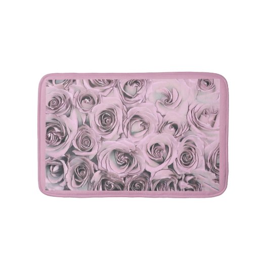 Tekening van roze rozen Bath Mat (Voorkant)