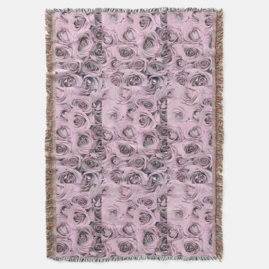 Tekening van roze rozen Blanket Deken (Voorkant Verticaal)
