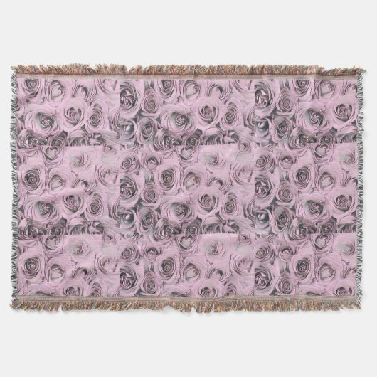 Tekening van roze rozen Blanket Deken (Voorkant)