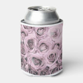 Tekening van roze rozen blikjeskoeler (Blikje Voorkant)