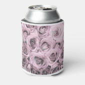 Tekening van roze rozen blikjeskoeler (Blikje Achterkant)