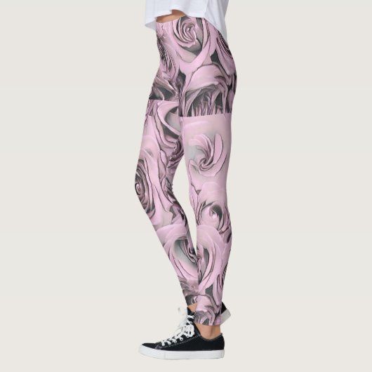 Tekening van roze rozen leggings (Links)