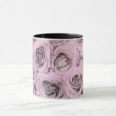 Tekening van roze rozen mok (Midden)