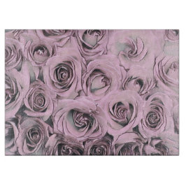 Tekening van roze rozen Snijbord Snijplank