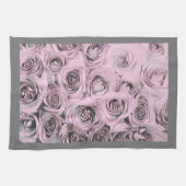 Tekening van roze rozen theedoek (Horizontaal)