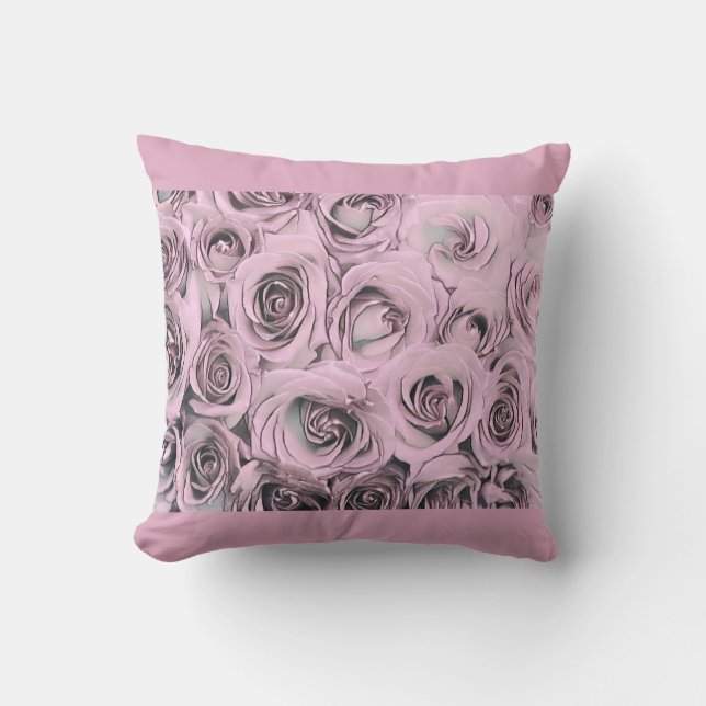 Tekening van roze Sierkussen (Voorkant)
