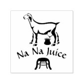 Tekening van snijlijn van geit  zelfinktende stempel (Design)