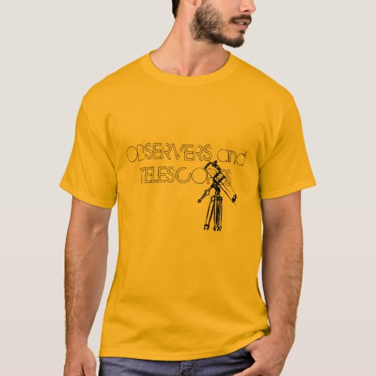 Tekening van telescoop t-shirt (Voorkant)