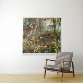  tekening van tropische planten uit de tropische b wandkleed (In situ)