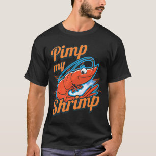 Tekening van vissersboot t-shirt
