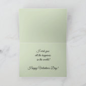  Tekening van wit, wazig, rode roos Kaart (Binnen)