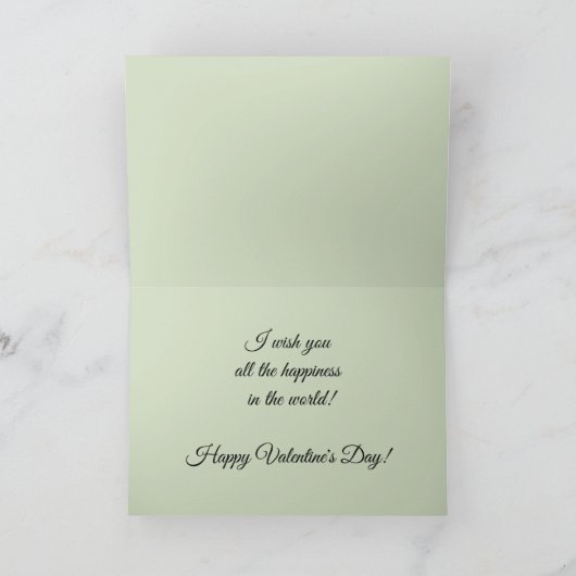  Tekening van wit, wazig, rode roos Kaart (Binnen)