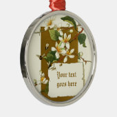 tekening van witte bloemen ornament (Rechts)