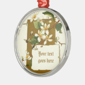 tekening van witte bloemen ornament (Links)