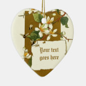 tekening van witte bloemen ornament (Rechts)