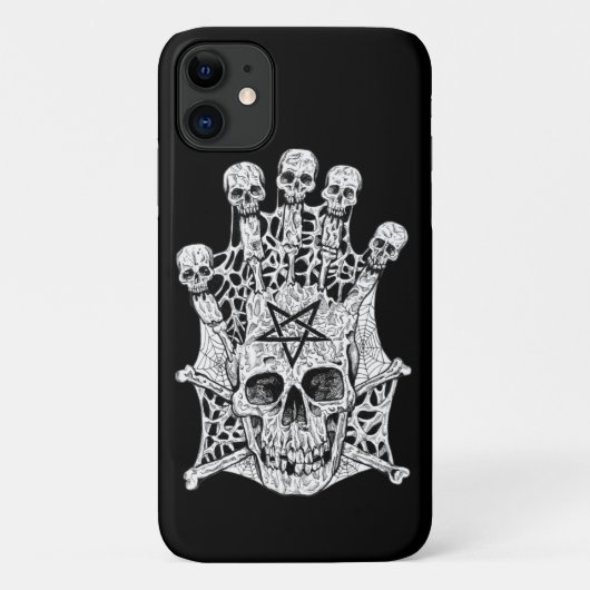 Tekening van zwarte en witte inkt Case-Mate iPhone case (Achterkant)