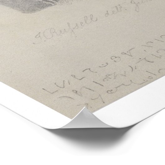 Tekening voor de kaart van de maan, 1794 (potlood poster (Hoek)