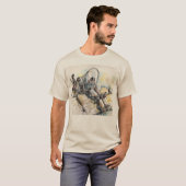 Tekening wagon t-shirt (Voorkant volledig)