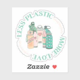 Tekening waterflessen sticker