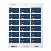 Tekening Waterverf Siamese kat Etiket (Full Sheet)