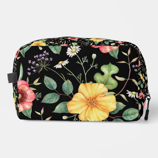 tekening Wildflowers / Midnight Toilettasje (Voorkant)