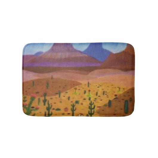 Tekening woestijndroomkleurpotlood badmat (Voorkant)