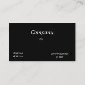 tekening - Zwaan reflectie - black&white Visitekaartje (Achterkant)