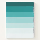 Tekeningen met Teal Gradiënt & Dromen Minimalistis Notitieboek (Achterkant)