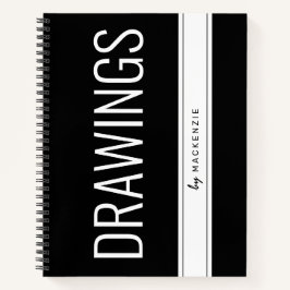 Tekeningen Notitieboek Grote persoonlijke titel