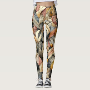 Tekeningen Pastel Abstract Moderne Vormgeving Leggings
