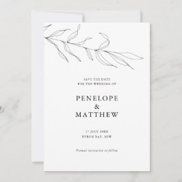 Tekeningen van blad Bruiloft Uitnodiging