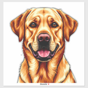 Tekeningen van charmante labrador sticker
