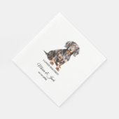 Tekeningen van Dachshond-hond - Eerste trouwnacht Servet (Hoek)