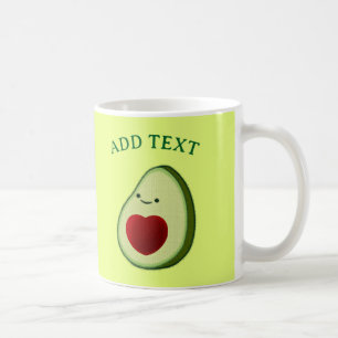 Tekeningen van een Mooie Avocado Koffiemok
