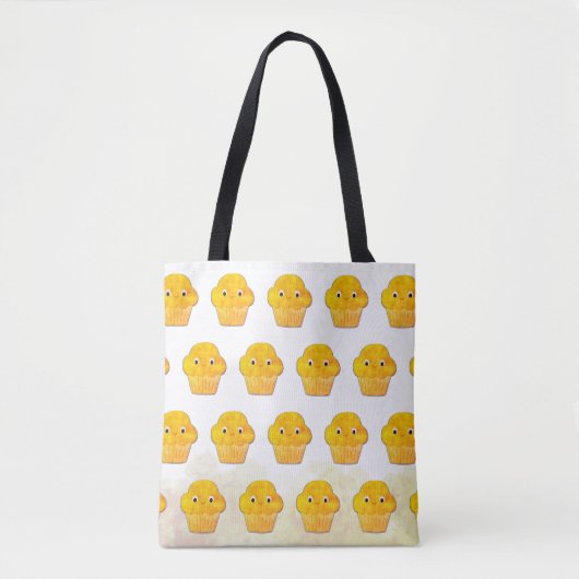 Tekeningen van een Mop Muffin Tote Bag (Voorkant)