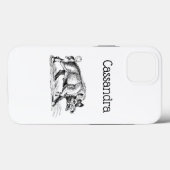 Tekeningen van een oud everzwijn zwart-wit #2 Case-Mate iPhone case (Achterkant (horizontaal))