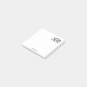 Tekeningen van een oud everzwijn zwart-wit #2 post-it® notes (Schuin)