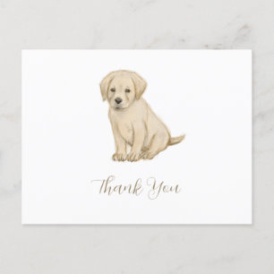 Tekeningen van een schattige labradorpuppy briefkaart