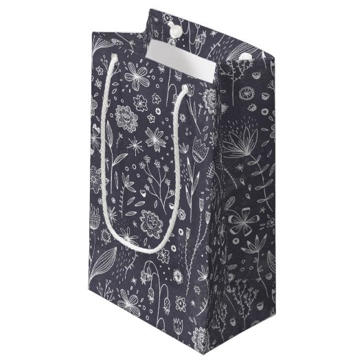 Tekeningen van het chroalkboard van de ventilator klein cadeauzakje (Voorkant Gekanteld)