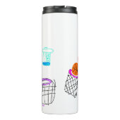 Tekeningen van het kind Leraar Gift Thermische Tum Thermosbeker (Achterkant)