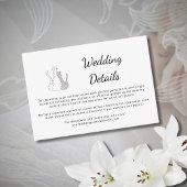 Tekeningen van Malle Katten voor Eenvoudige Trouwd Informatiekaartje