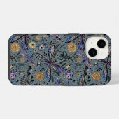 Tekeningen van ongedierte op slatergrijs iPhone hoesje (Achterkant horizontaal)